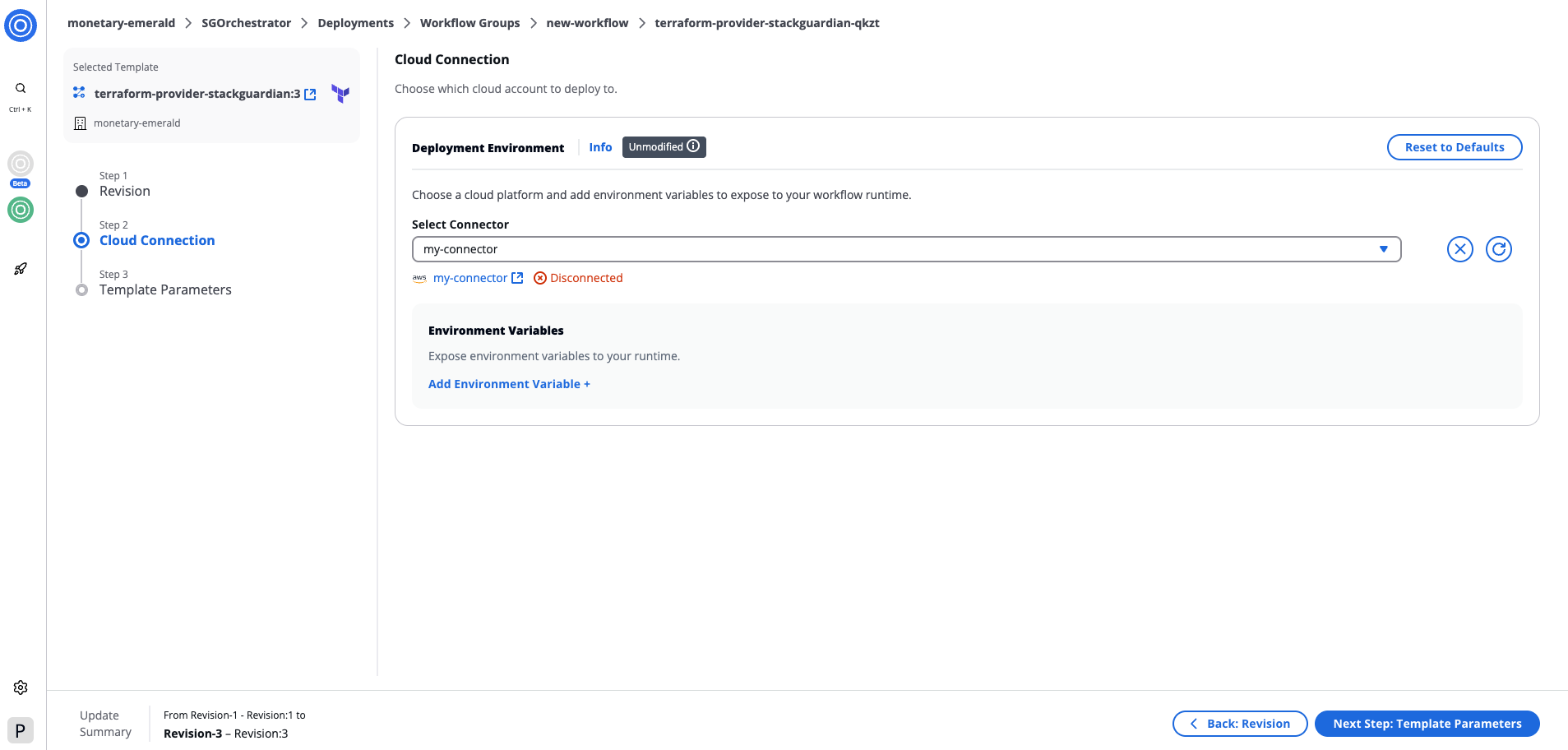 Review and update connectors