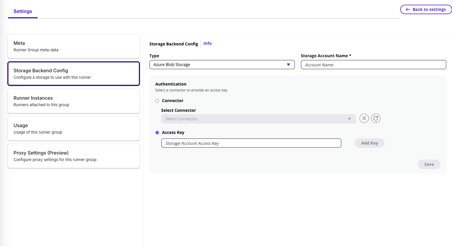 Azure Blob Storage Configuration