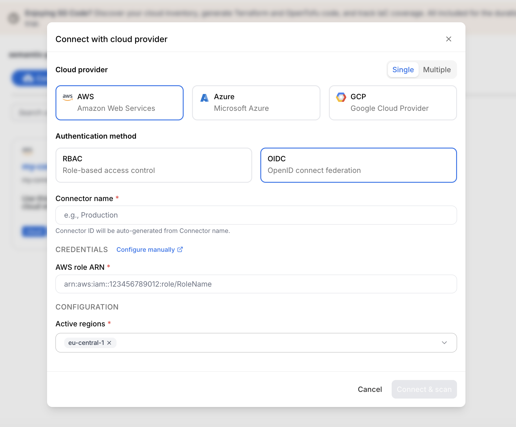Create OIDC connector