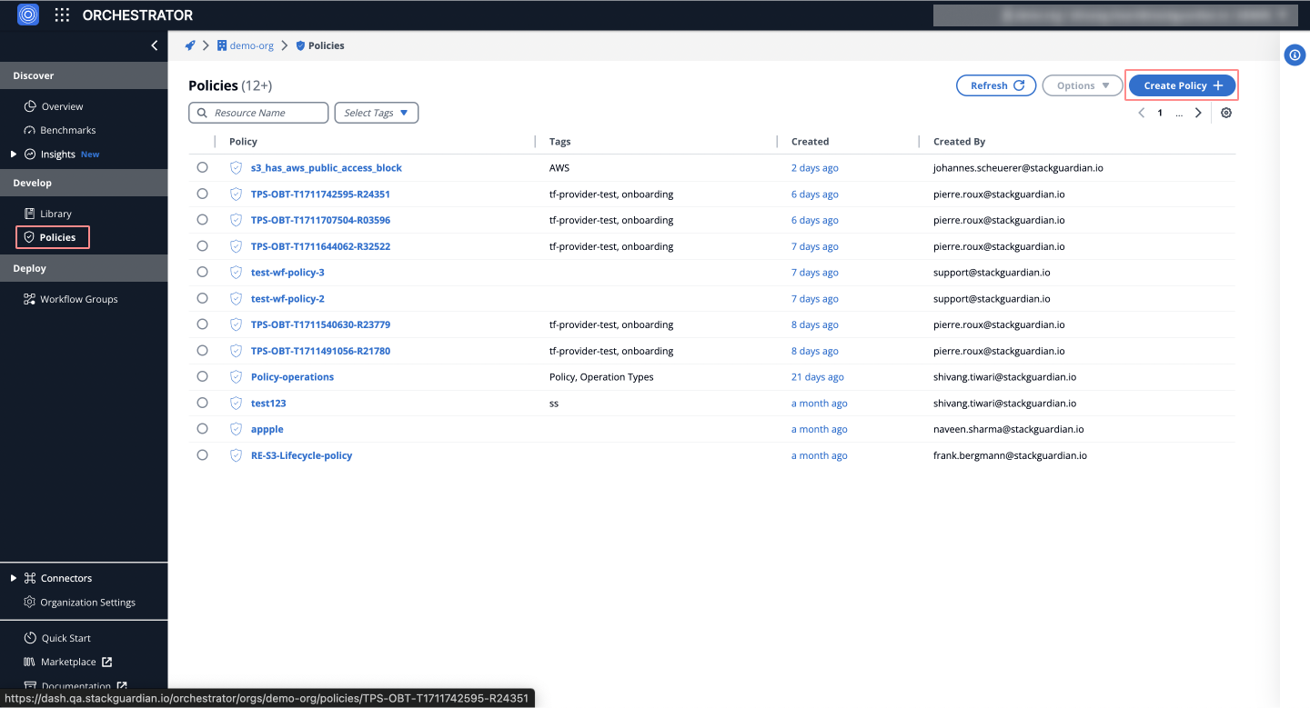 Policies Overview