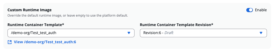 Custom Runtime Image