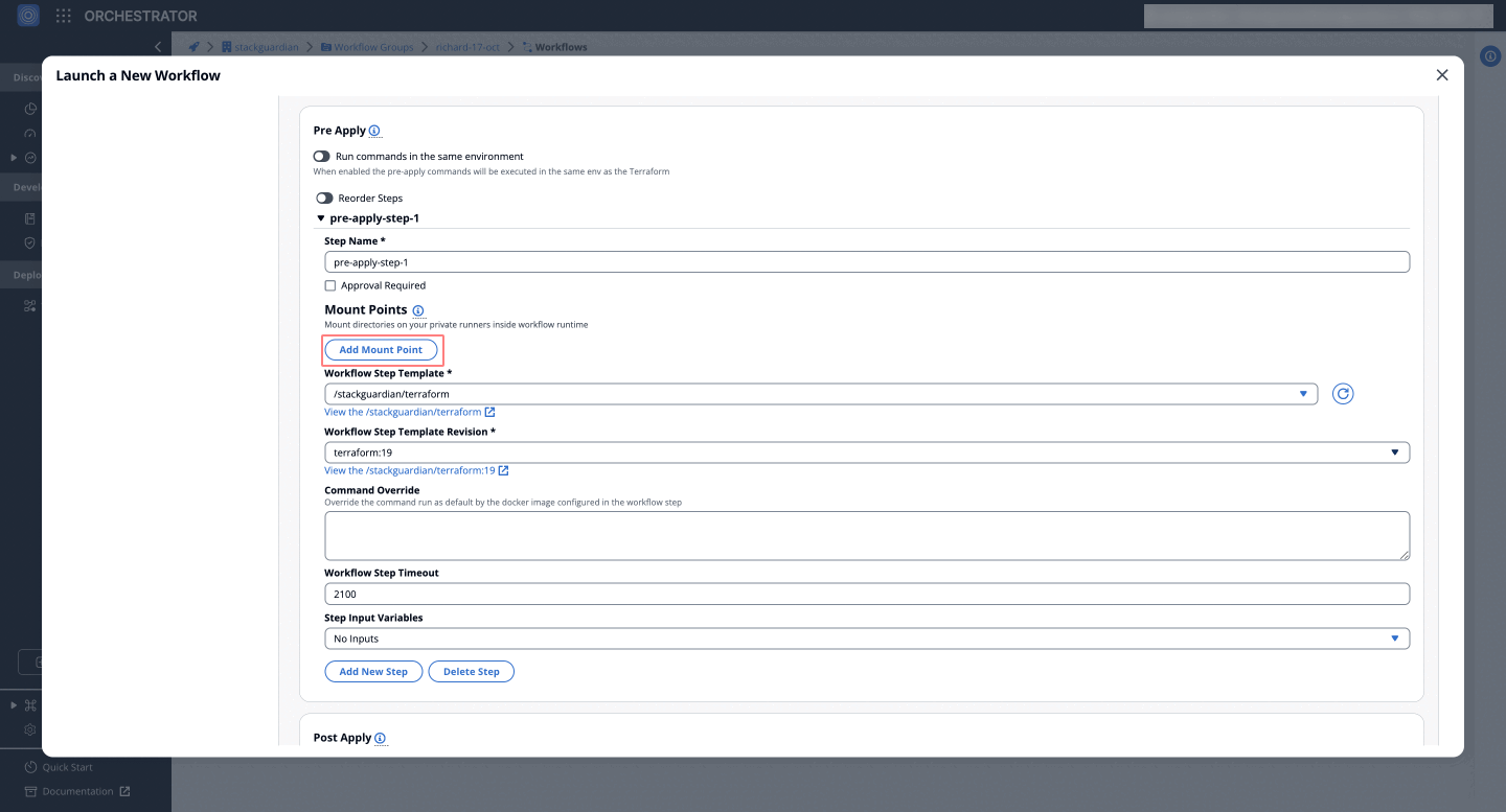Custom Workflow Step 1